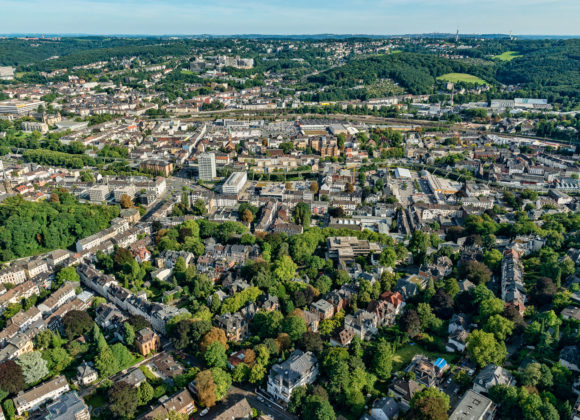 Wuppertal Luftaufnahme Blick auf die Südhöhen