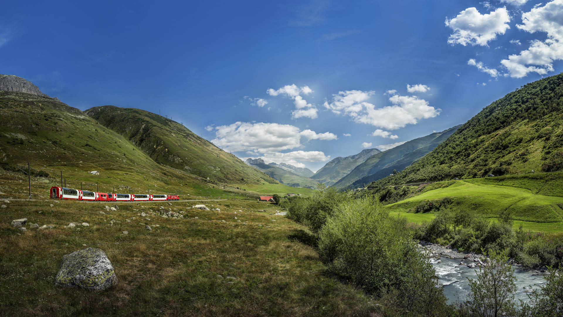 Glacier-Express zwischen Furka, Oberalp und Gotthard