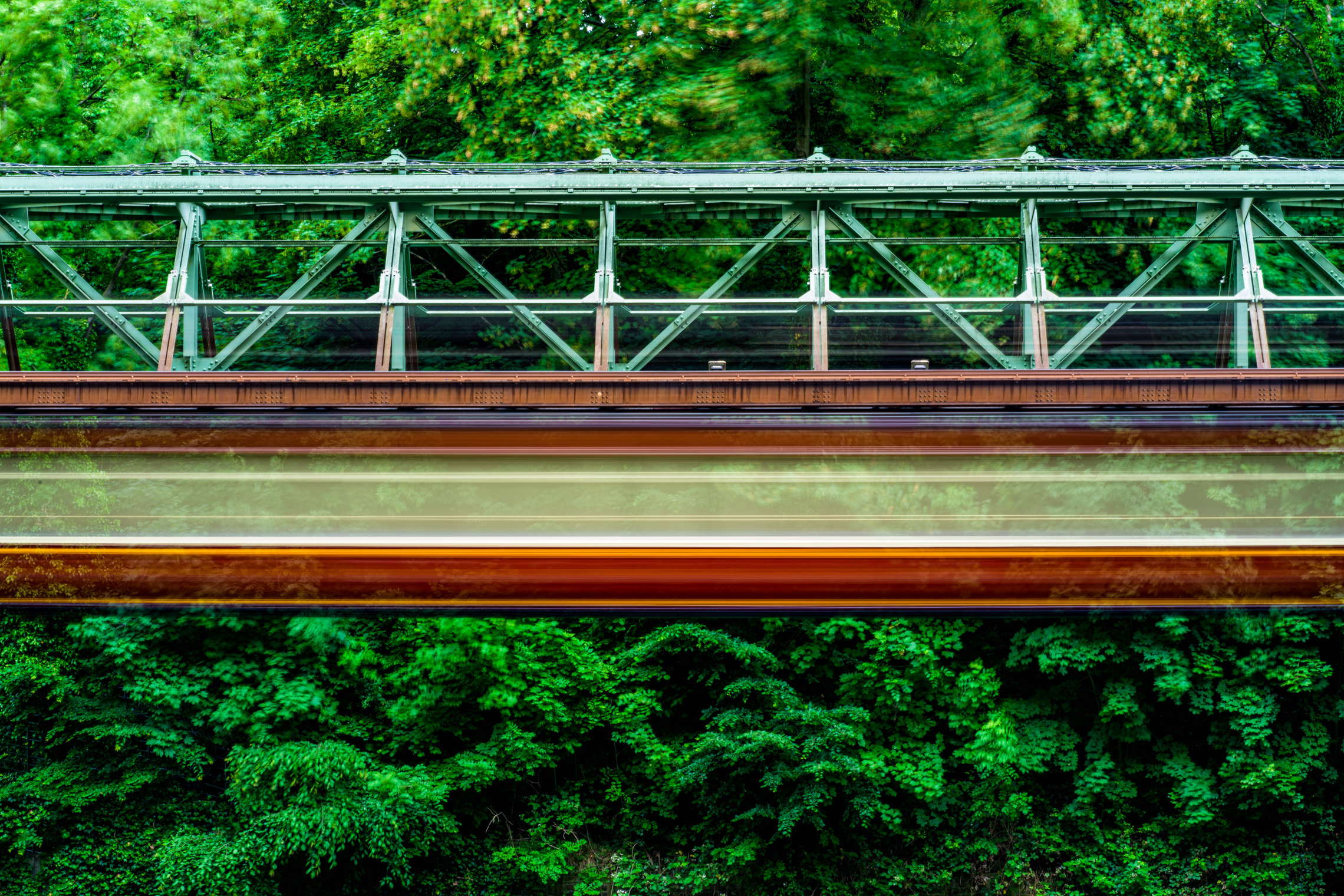 Kaiserwagen der Schwebebahn in Wuppertal.